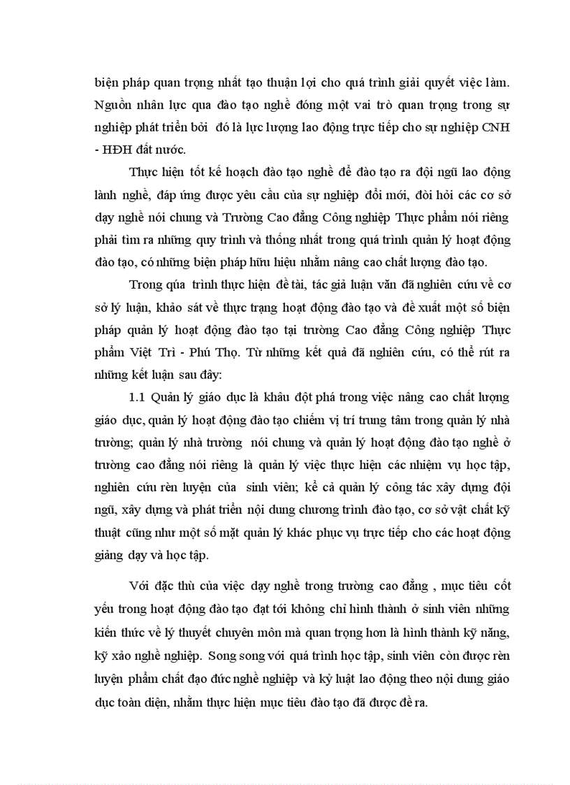 image for page Một số biện pháp quản lý hoạt động đào tạo tại trường Cao đẳng Công nghiệp Thực phẩm Việt Trì Phú Thọ