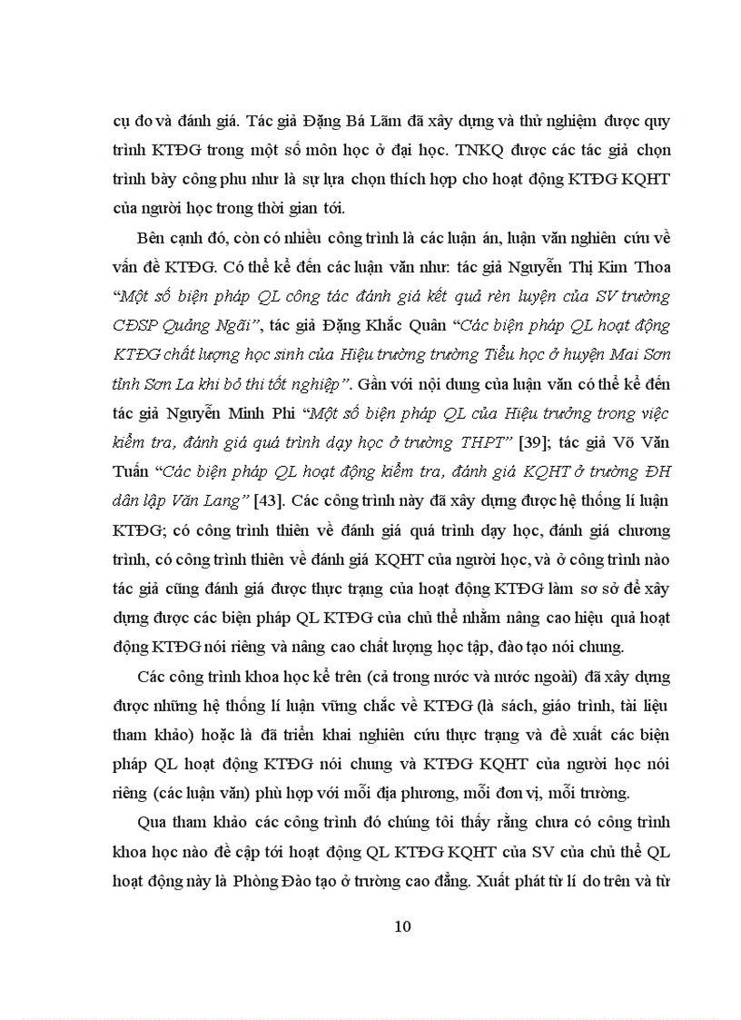 image for page Biện pháp quản lí của Phòng Đào tạo về hoạt động kiểm tra đánh giá kết quả học tập của sinh viên ở Trường Cao đẳng Sơn La