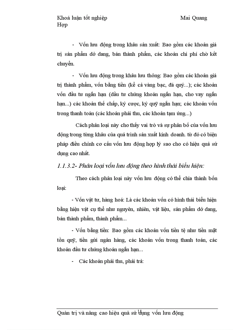 image for page Quản trị và nâng cao hiệu quả sử dụng vốn lưu động tại Công ty Vật tư kỹ thuật Xi măng 1