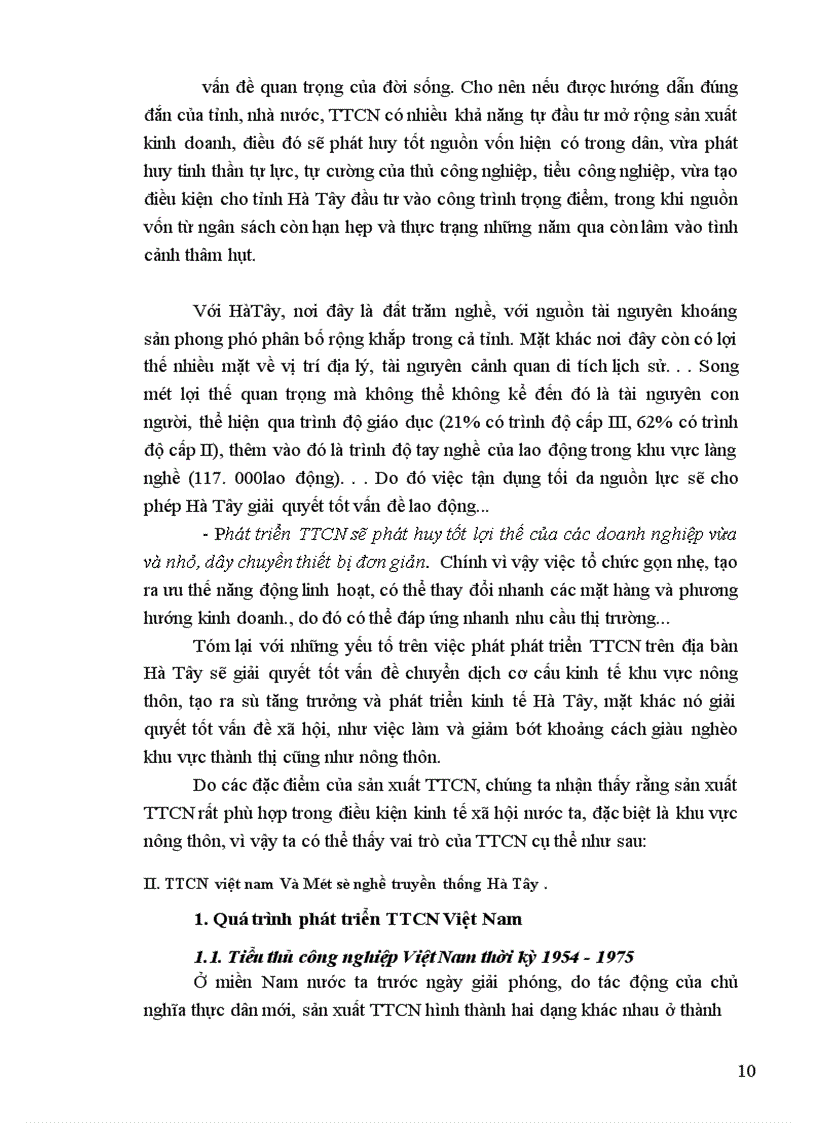 image for page Phương hướng phát triển tiểu thủ công nghiệp TTCN Tỉnh Hà Tây trong giai đoạn 2001 2005 1