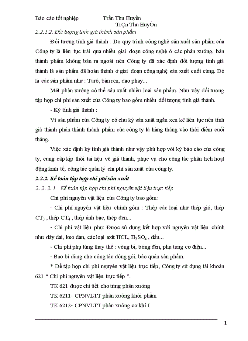 image for page Tổ chức kế toán tập hợp chi phí sản xuất và tính giá thành sản phẩm 1