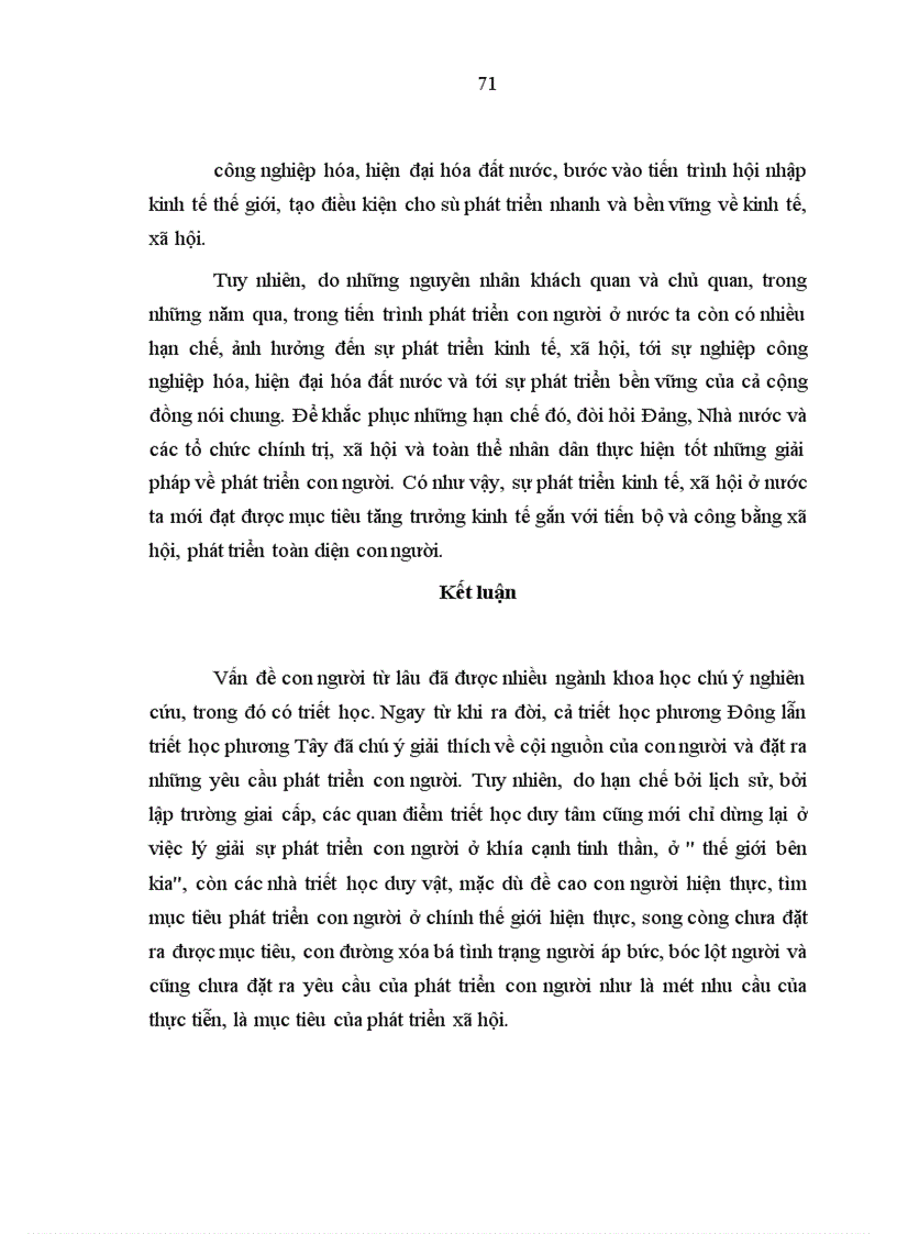 image for page Một số quan điểm cơ bản về phát triển con người và thực trạng của việc phát triển con người ở Việt Nam hiện nay 1