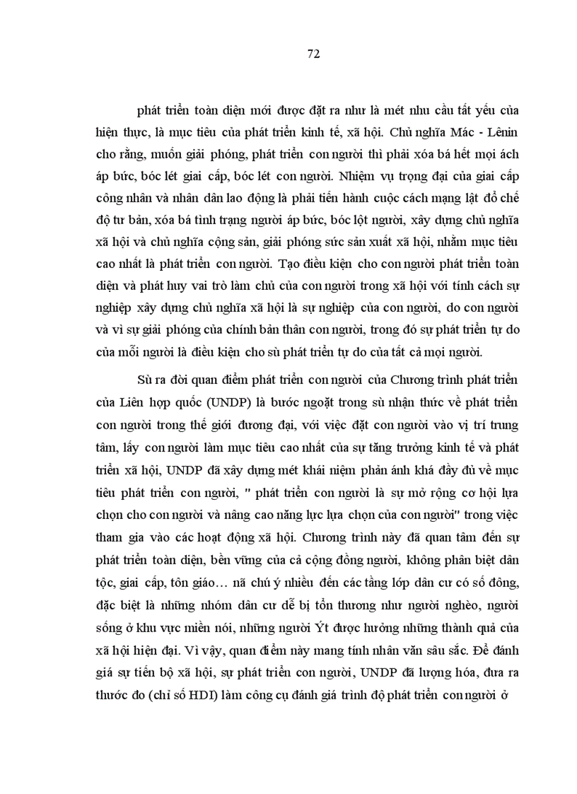 image for page Một số quan điểm cơ bản về phát triển con người và thực trạng của việc phát triển con người ở Việt Nam hiện nay 1