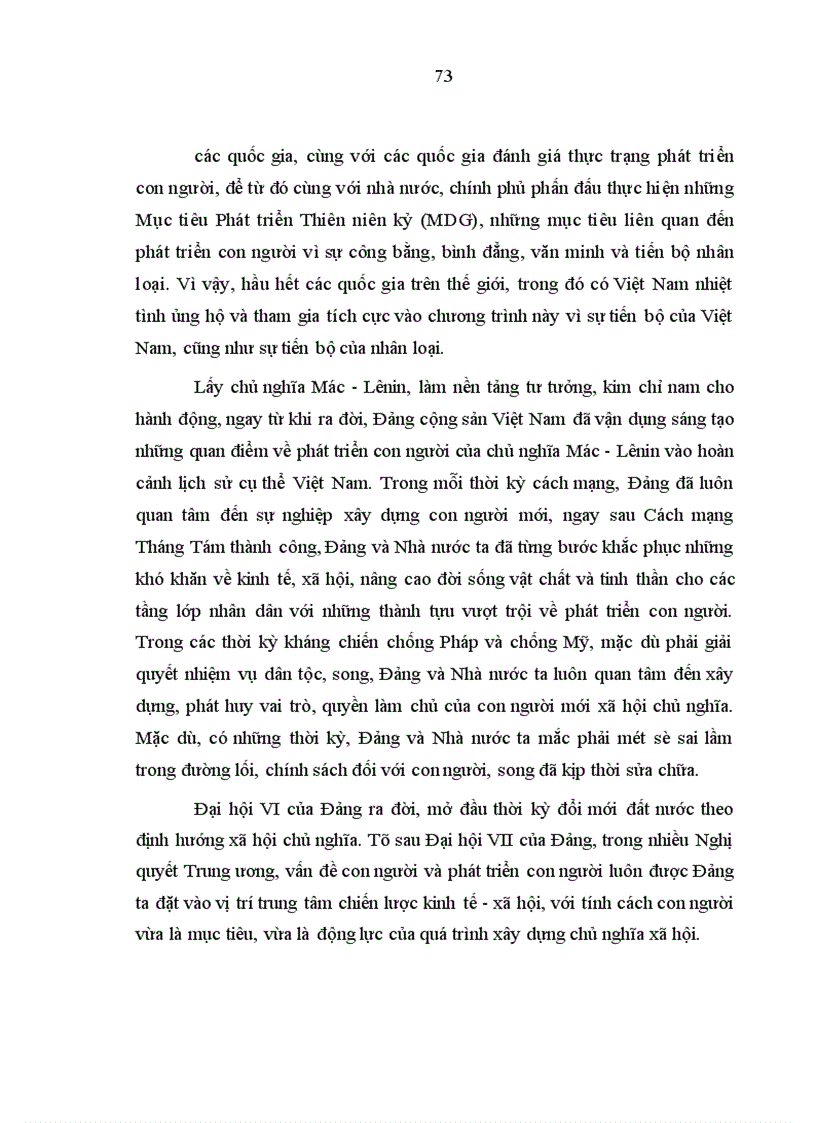 image for page Một số quan điểm cơ bản về phát triển con người và thực trạng của việc phát triển con người ở Việt Nam hiện nay 1