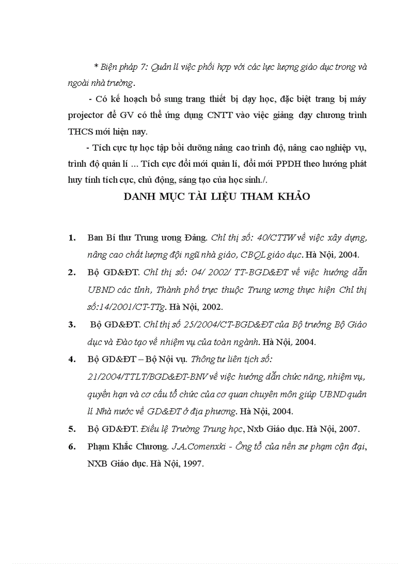 image for page Biện pháp quản lí việc đổi mới phương pháp dạy học môn Ngữ văn của Hiệu trưởng trường THCS huyện Phúc Thọ Hà Nội