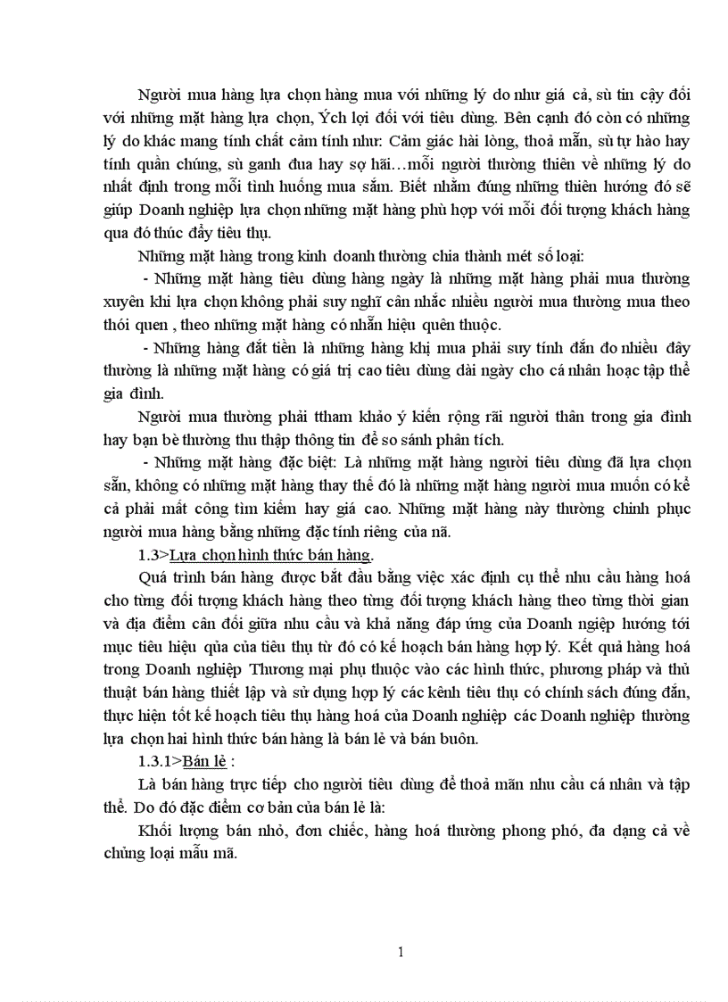 image for page Đẩy mạnh tiêu thụ hàng hoá tại Công ty thương mại tổng hợp tỉnh Nam Định 1