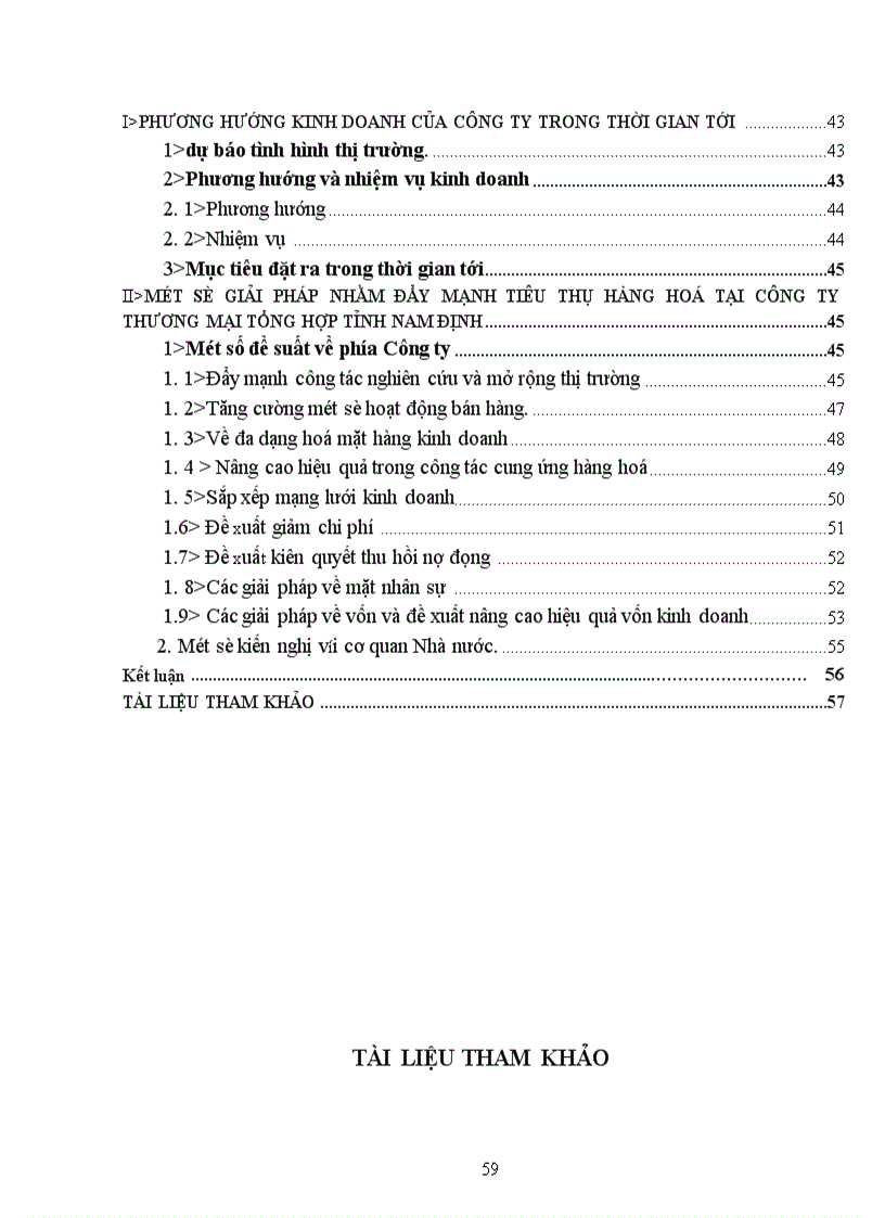 image for page Đẩy mạnh tiêu thụ hàng hoá tại Công ty thương mại tổng hợp tỉnh Nam Định 1