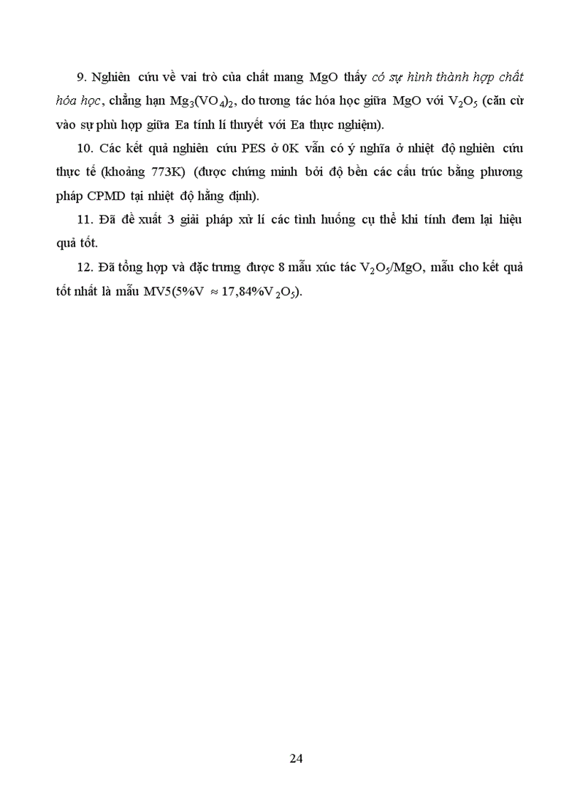 image for page Nghiên cứu lí thuyết phản ứng oxi đề hiđro hóa ankan nhẹ trên xúc tác V2O5 bằng phương pháp phiếm hàm mật độ