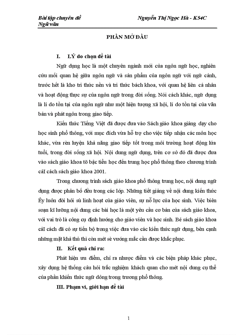image for page Xây dựng câu hỏi trắc nghiệm và nâng cao cho bài Ngữ cảnh