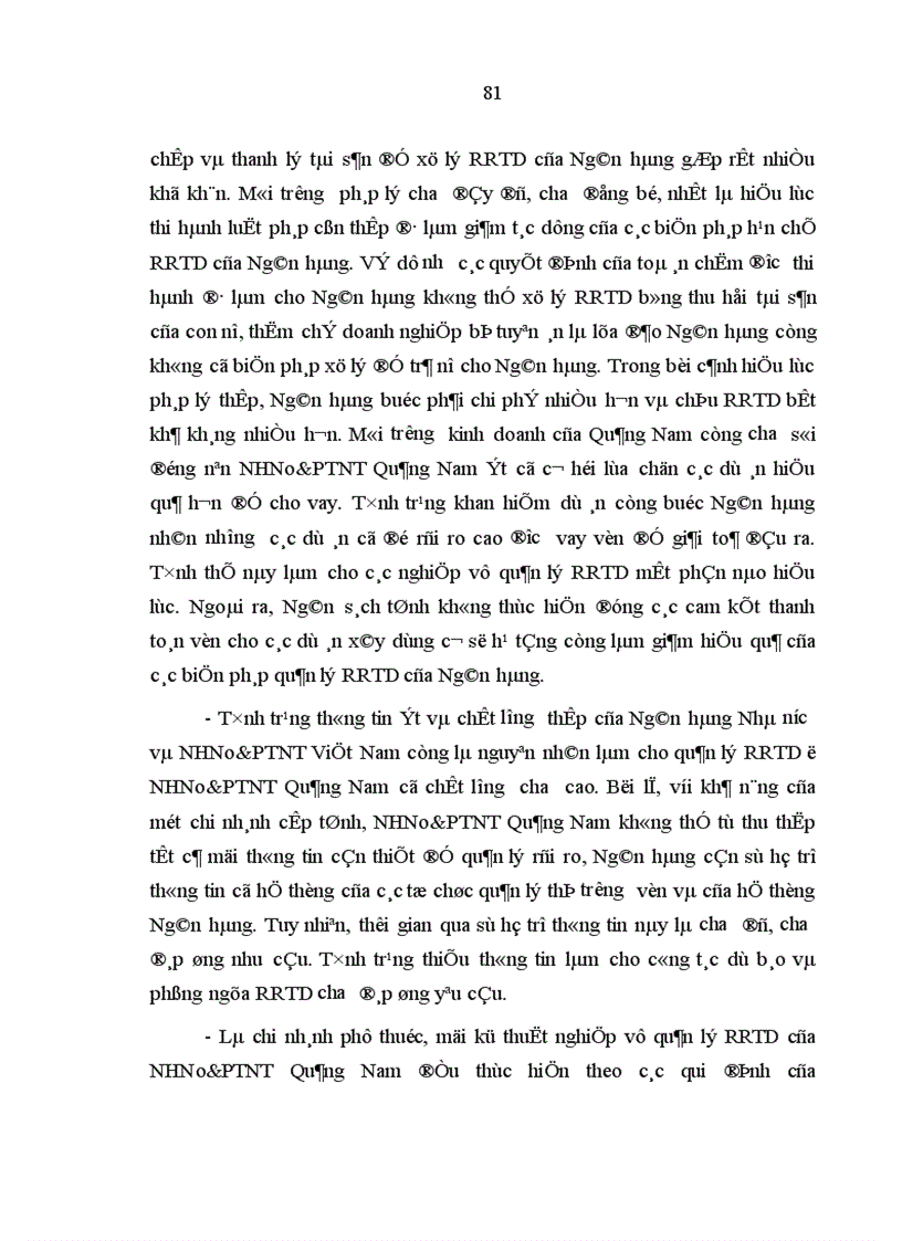 image for page Quản lý rủi ro tín dụng trong hoạt động kinh doanh của NHNo PTNT Quảng Nam