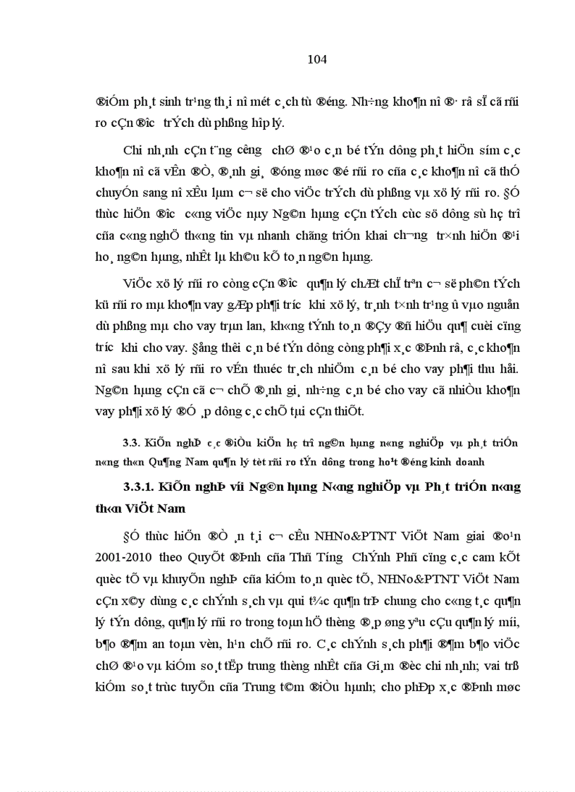 image for page Quản lý rủi ro tín dụng trong hoạt động kinh doanh của NHNo PTNT Quảng Nam