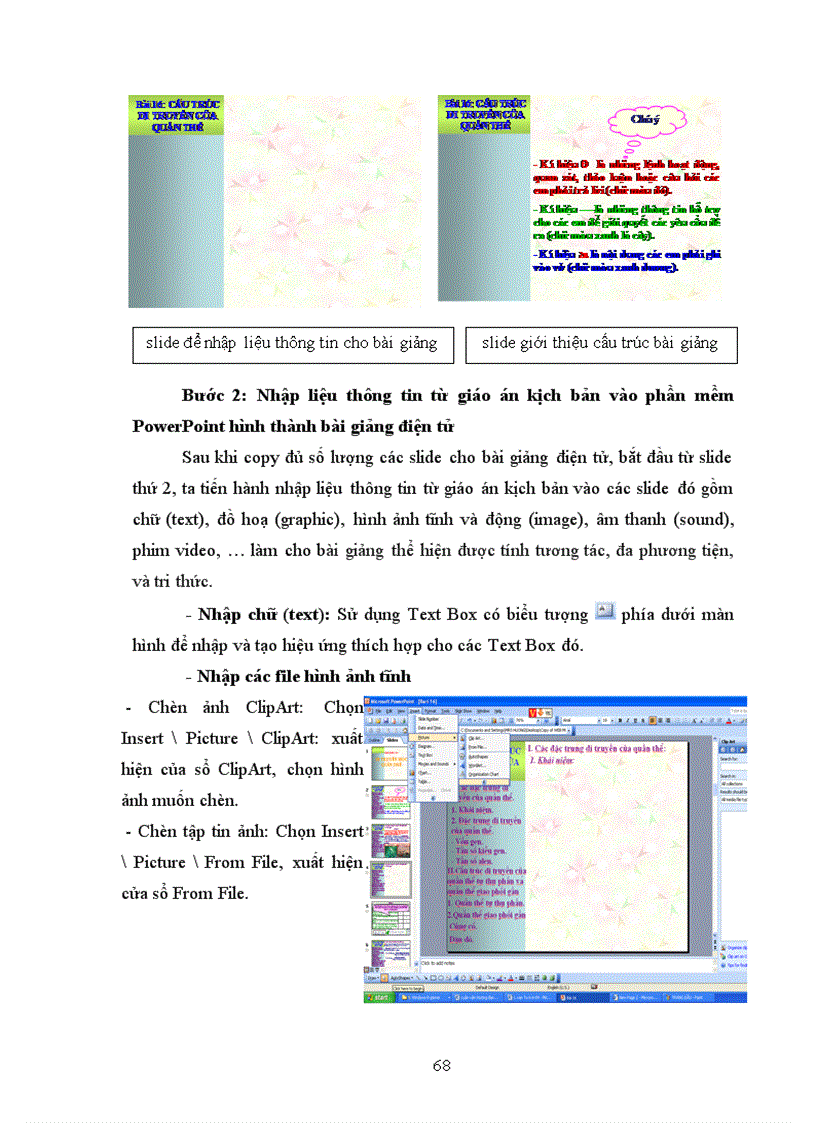 image for page Xây dựng và sử dụng bài giảng điện tử chương III IV V phần Di truyền học Sinh học lớp 12 theo hướng tích hợp truyền thông đa phương tiện