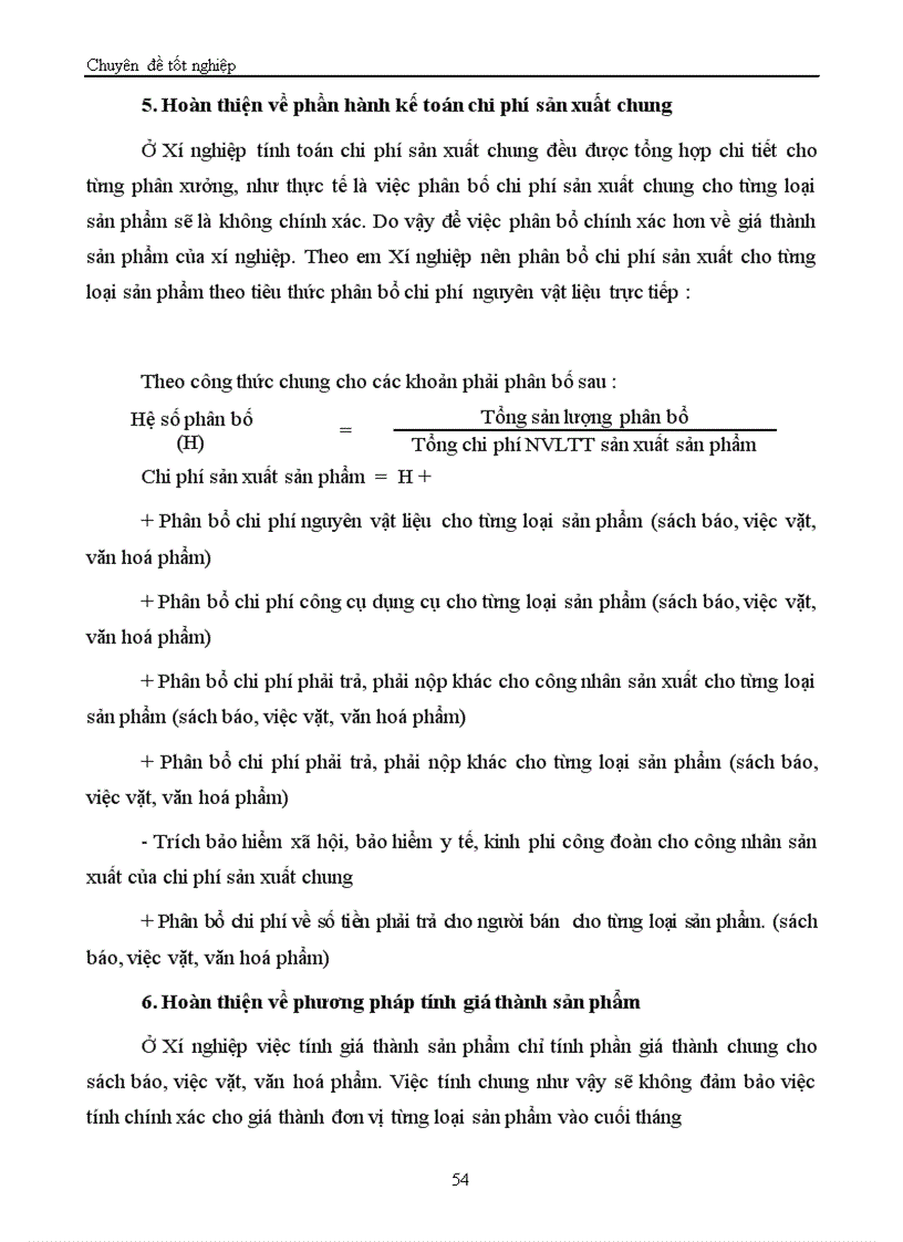 image for page Tổ chức kế toán chi phí sản xuất và tính giá thành sản phẩm 1