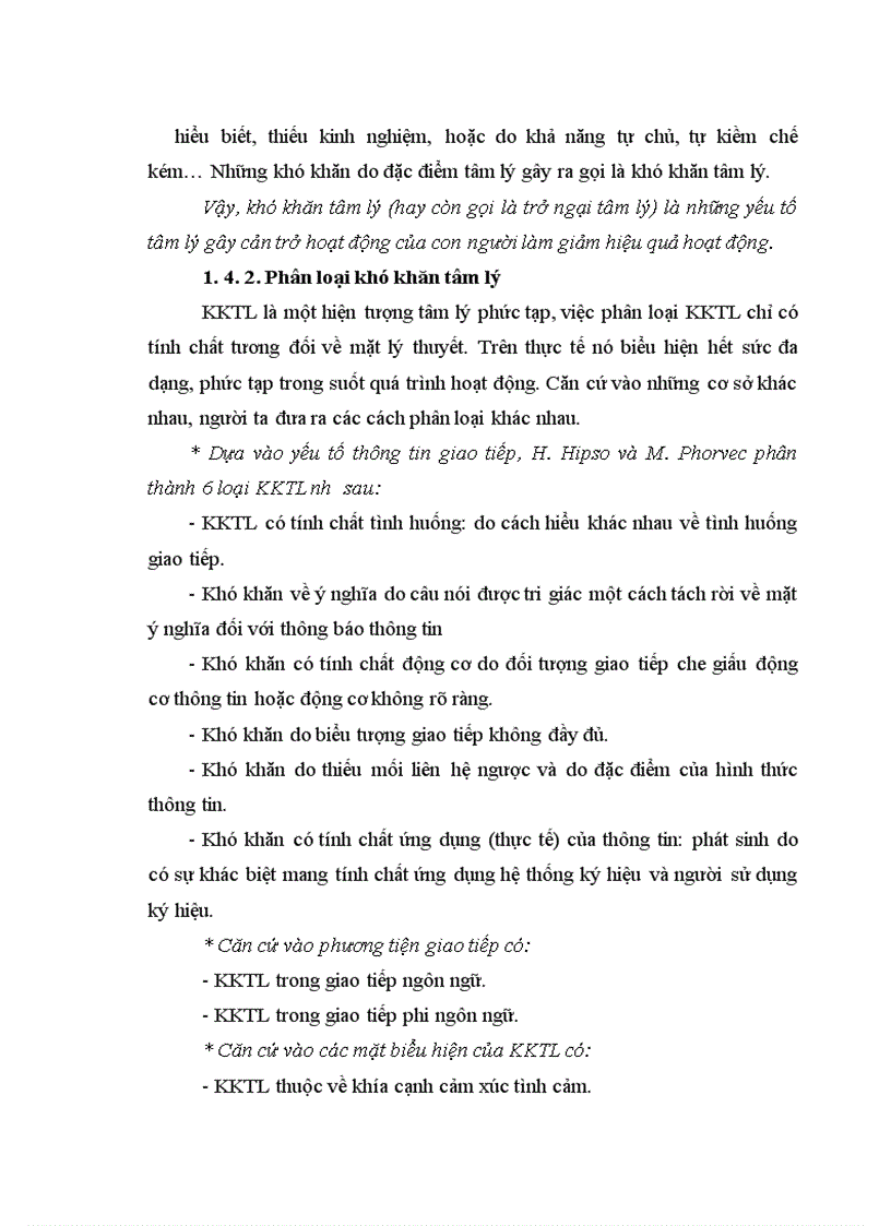 image for page Một số khó khăn tâm lý trong hoạt động rèn luyện nghiệp vụ Sư phạm của sinh viên trường ĐHSPHN 2