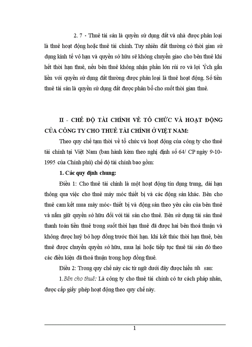 image for page thực trạng hoạt động thuê mua tài chính chế độ tài chính kế toán thuê mua tài chính và phương hướng hoàn thiện 1