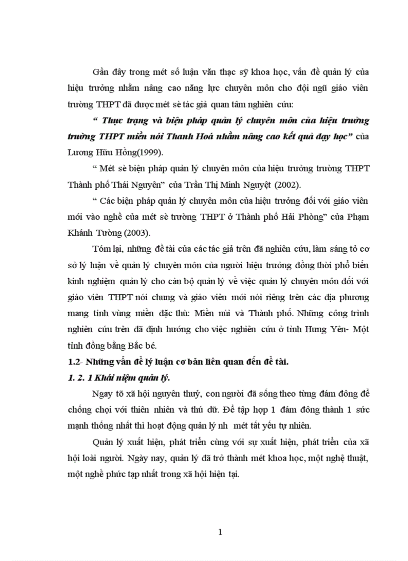 image for page Biện pháp quản lý hoạt động chuyên môn của hiệu trưởng đối với giáo viên mới vào nghề ở một số trường THPT tỉnh Hưng Yên