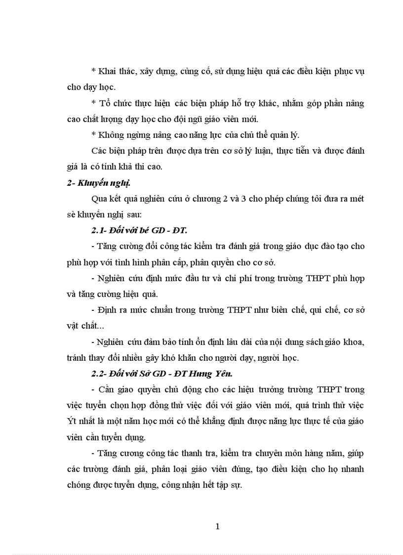 image for page Biện pháp quản lý hoạt động chuyên môn của hiệu trưởng đối với giáo viên mới vào nghề ở một số trường THPT tỉnh Hưng Yên