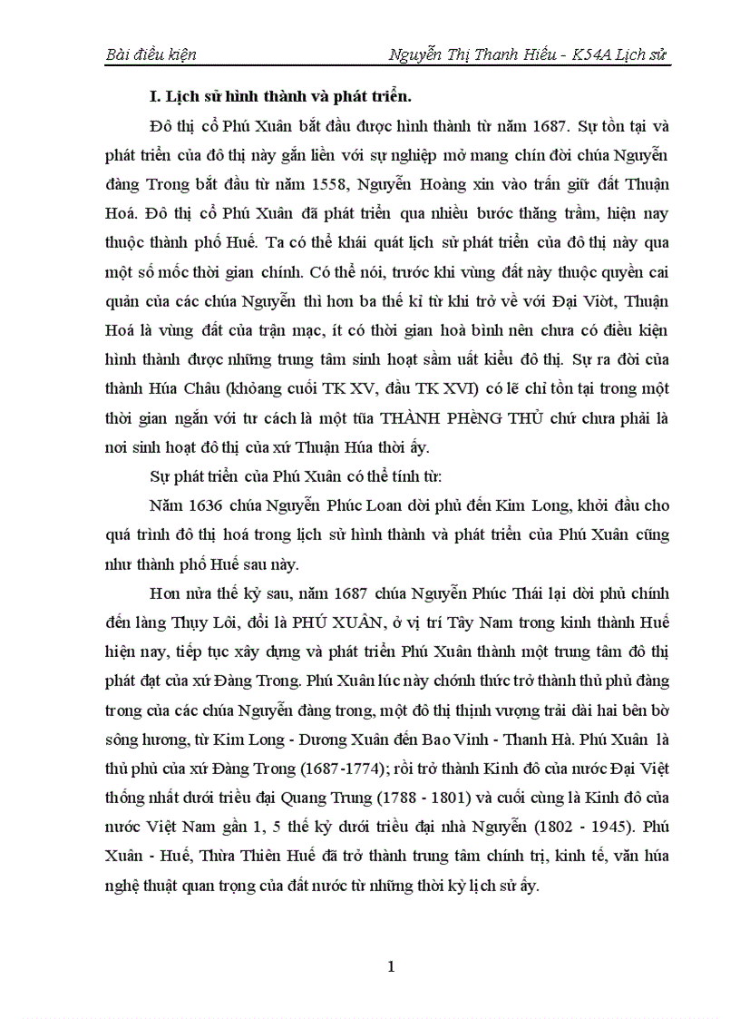 image for page Đặc điểm của đô thị phú xuân