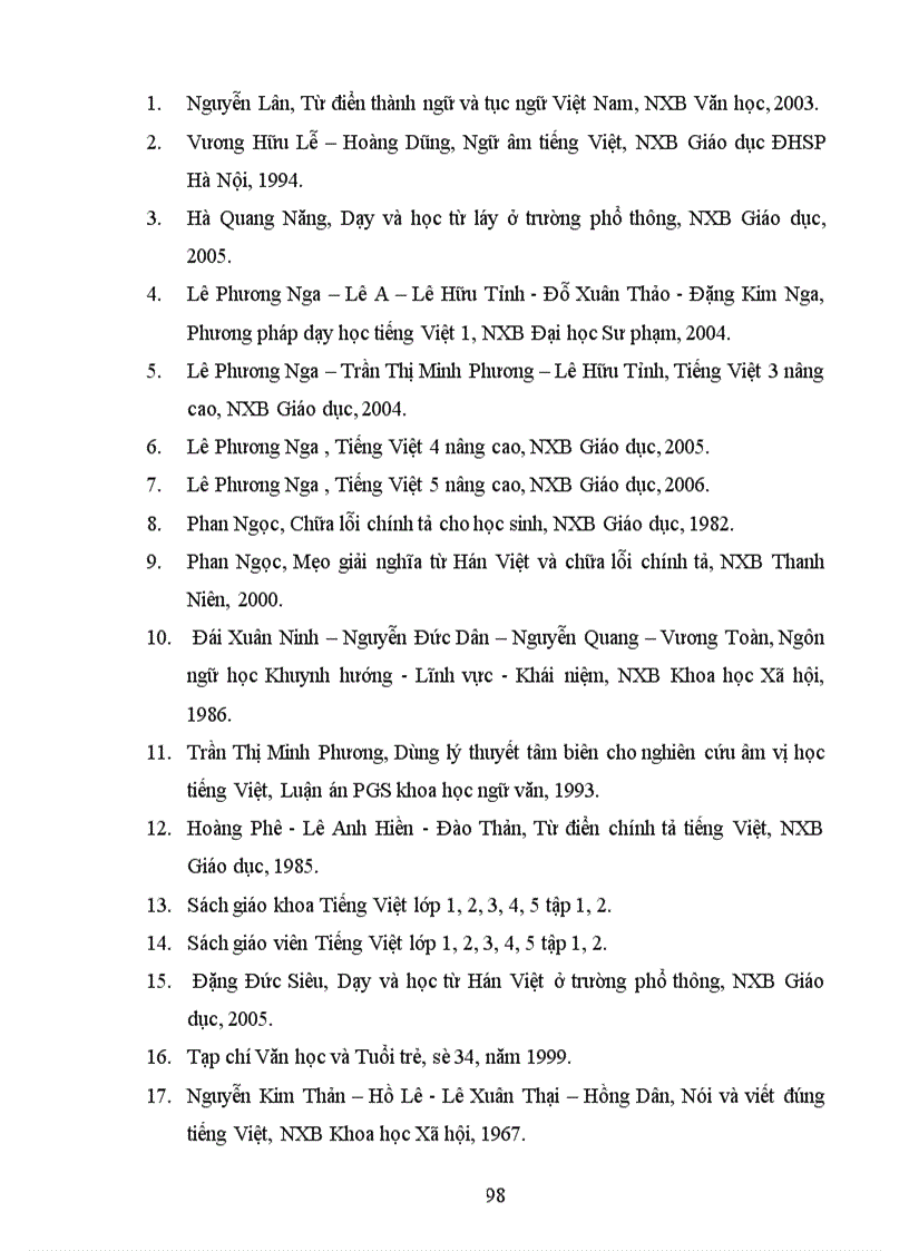 image for page Vận dụng lý thuyết tâm biên để khắc phục lỗi chính tả cho học sinh tiểu học Đà Nẵng