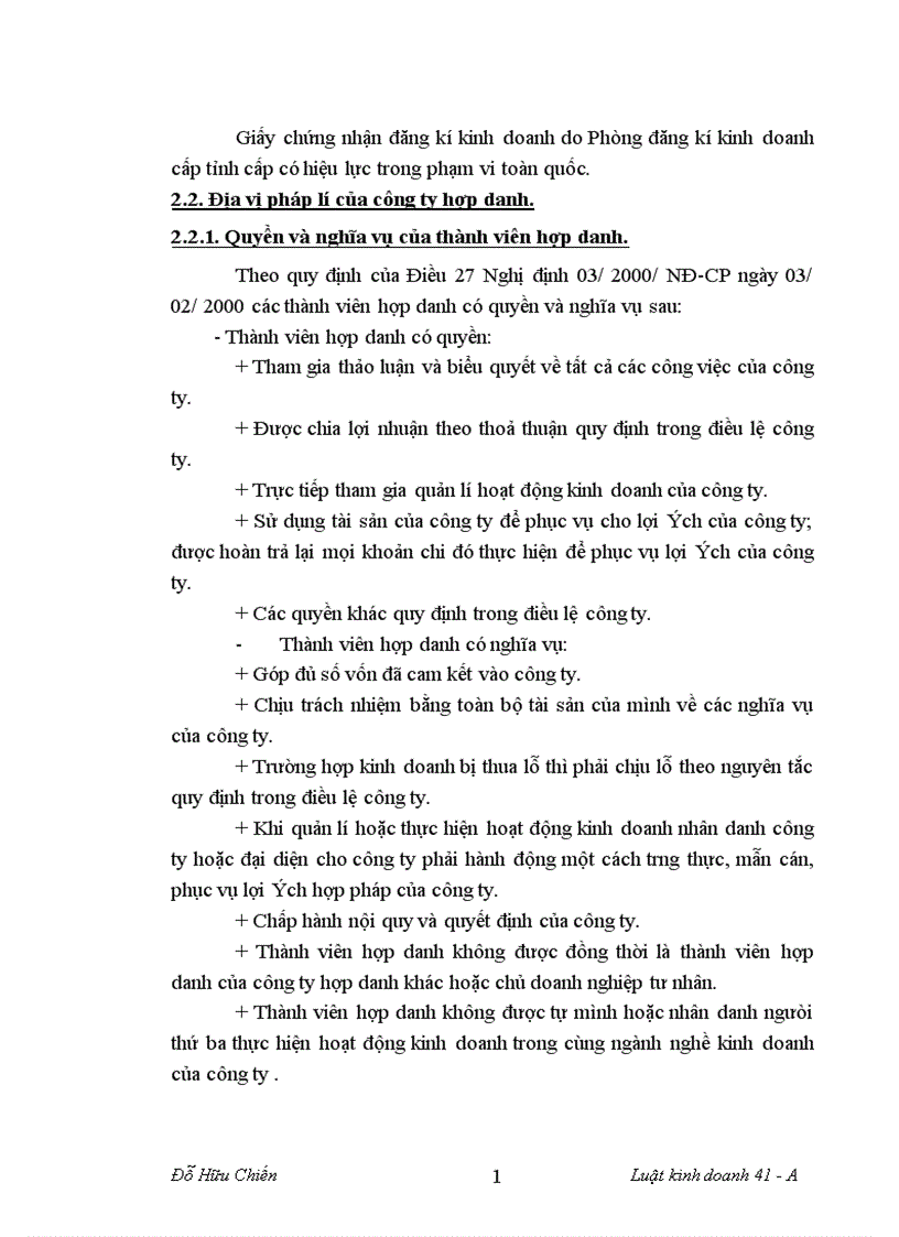 image for page Công ty hợp danh chế độ pháp lý thành lập hoạt động 1