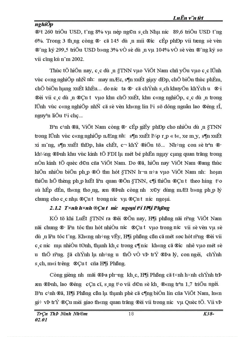 image for page Một số thực trạng cùng những giải pháp nhằm nâng cao hiệu quả công tác quản lý thu thuế thu nhập doanh nghiệp đối với các doanh nghiệp có vốn đầu tư nước ngoài tại thành phố Hải Phòng