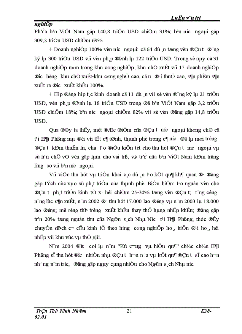 image for page Một số thực trạng cùng những giải pháp nhằm nâng cao hiệu quả công tác quản lý thu thuế thu nhập doanh nghiệp đối với các doanh nghiệp có vốn đầu tư nước ngoài tại thành phố Hải Phòng