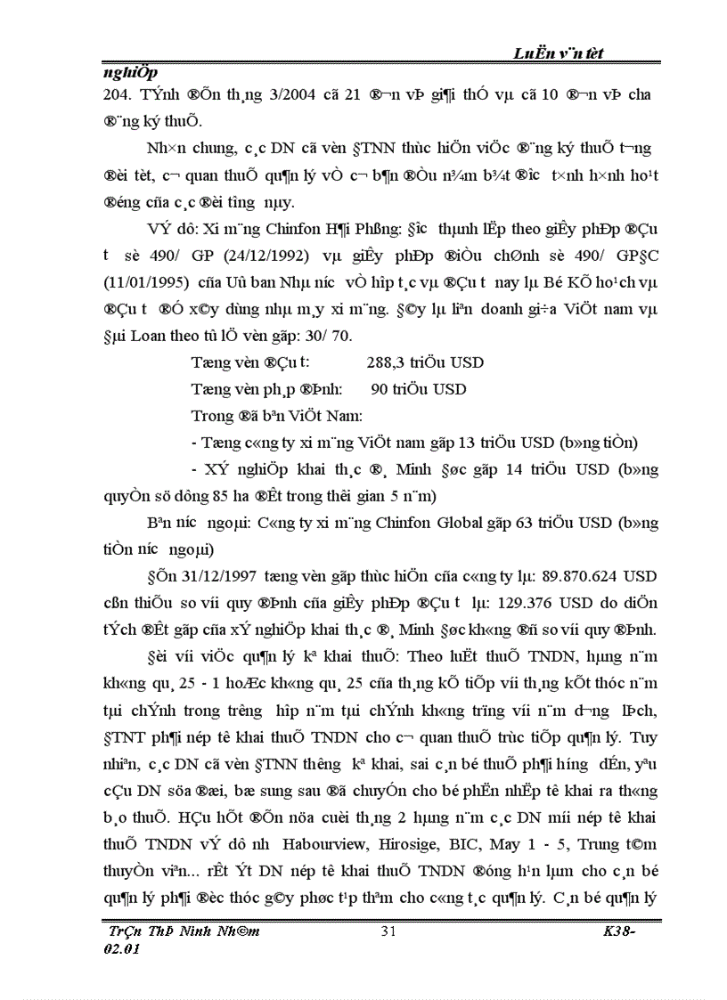 image for page Một số thực trạng cùng những giải pháp nhằm nâng cao hiệu quả công tác quản lý thu thuế thu nhập doanh nghiệp đối với các doanh nghiệp có vốn đầu tư nước ngoài tại thành phố Hải Phòng