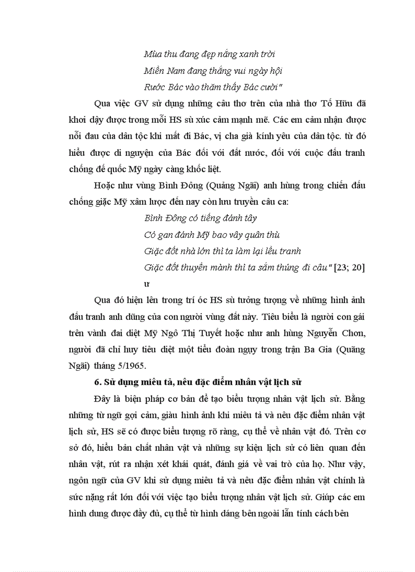 image for page Một số biện pháp tạo biểu tượng nhân vật trong dạy học lịch sử Việt Nam 1954 1975 cho học sinh lớp 12 THPT