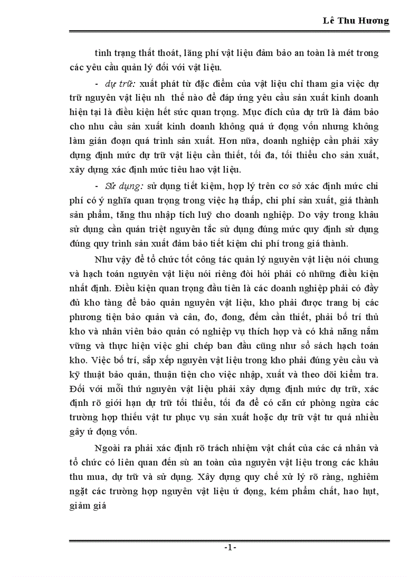 image for page Tổ chức công tác kế toán nguyên vật liệu tại công ty Dệt May Hà Nội