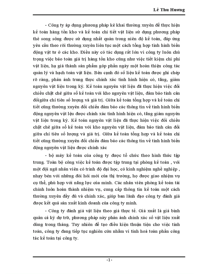 image for page Tổ chức công tác kế toán nguyên vật liệu tại công ty Dệt May Hà Nội