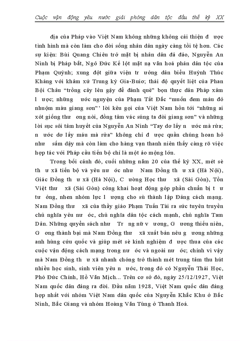 image for page Cuộc vận động yêu nước giải phóng dân tộc đầu thế kỷ XX