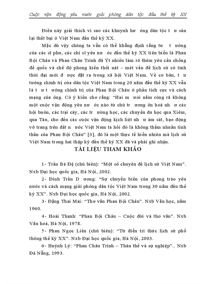 image for page Cuộc vận động yêu nước giải phóng dân tộc đầu thế kỷ XX