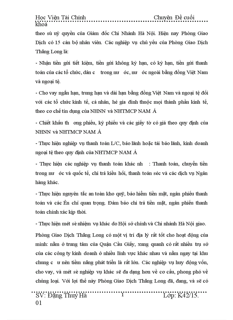 image for page Giải pháp nâng cao chất lượng tín dụng đối với kinh tế ngoài quốc doanh tại NHTMCP NAM á Thăng Long