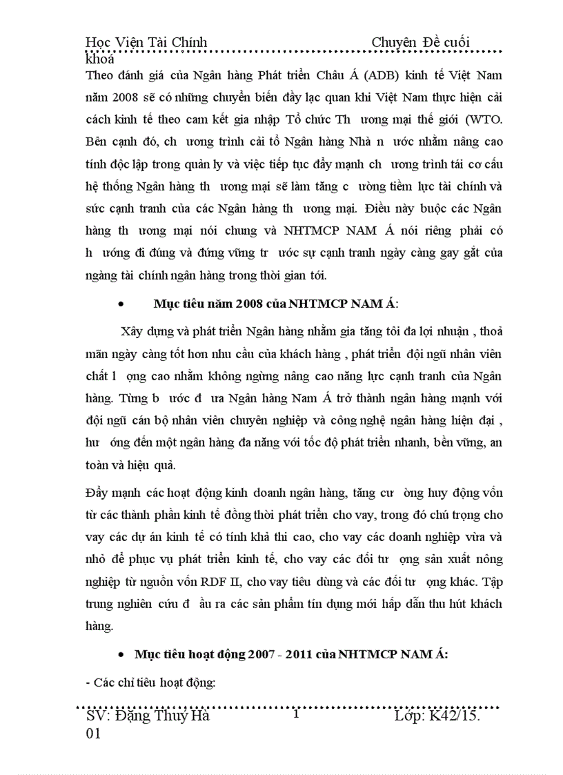 image for page Giải pháp nâng cao chất lượng tín dụng đối với kinh tế ngoài quốc doanh tại NHTMCP NAM á Thăng Long