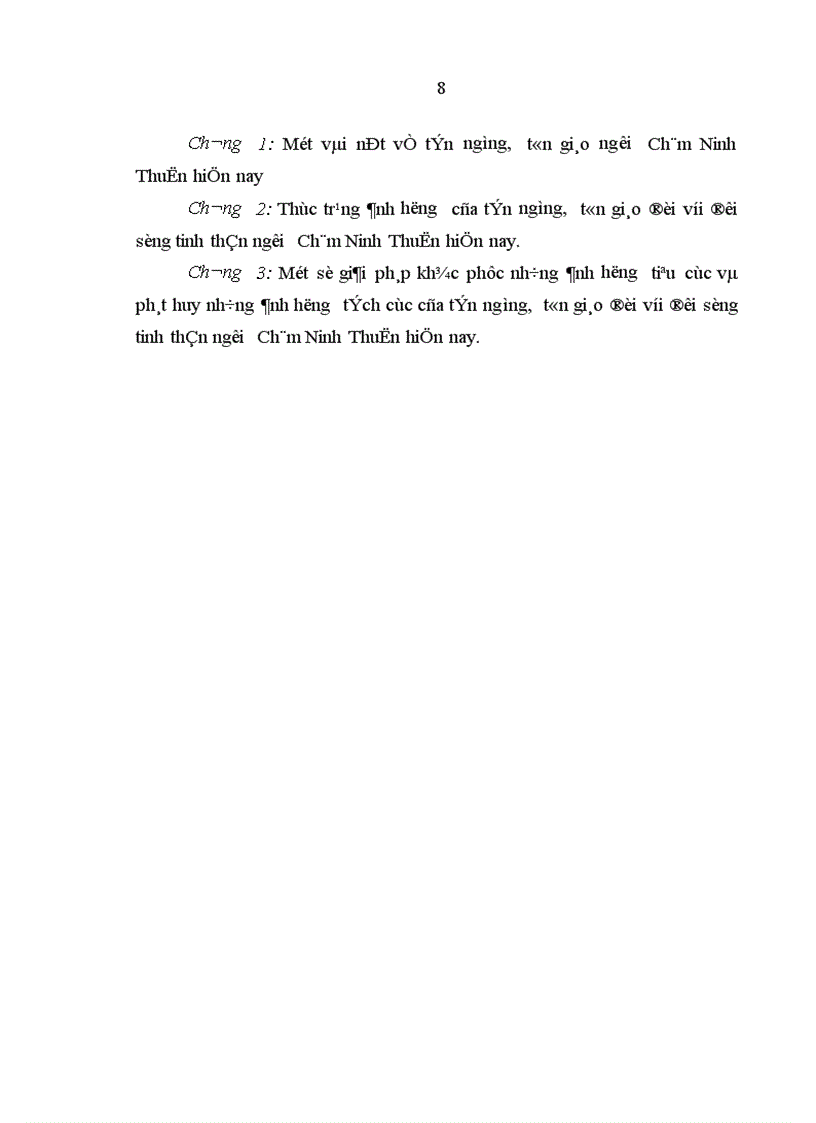 image for page Ảnh hưởng của tín ngưỡng tôn giáo đối với đời sống tinh thần người Chăm Ninh Thuận hiện nay Thực trạng và giải pháp