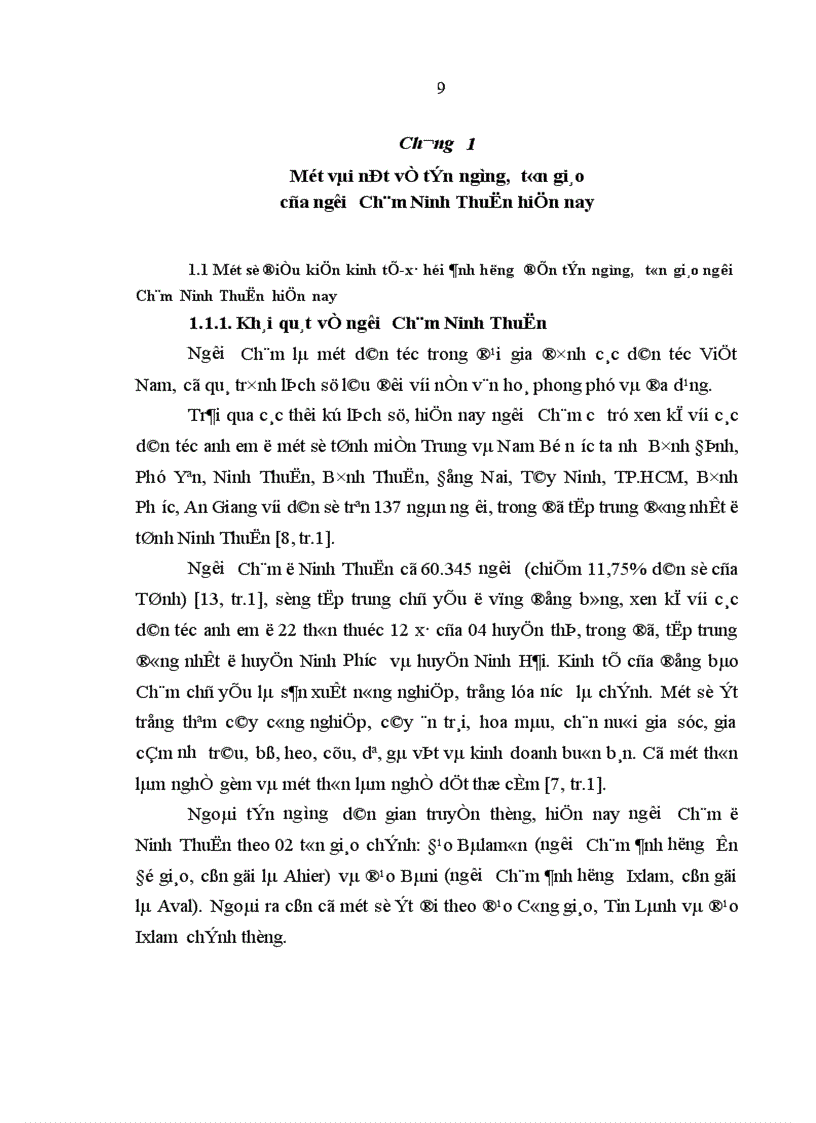 image for page Ảnh hưởng của tín ngưỡng tôn giáo đối với đời sống tinh thần người Chăm Ninh Thuận hiện nay Thực trạng và giải pháp