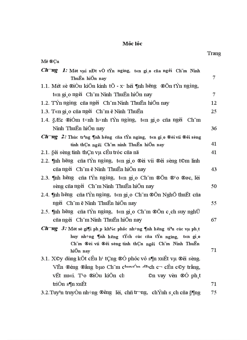 image for page Ảnh hưởng của tín ngưỡng tôn giáo đối với đời sống tinh thần người Chăm Ninh Thuận hiện nay Thực trạng và giải pháp