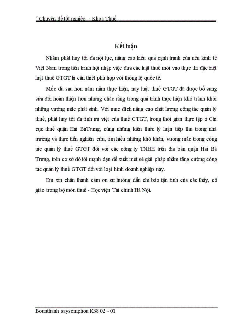 image for page Một số giải pháp nhằm tăng cường công tác quản lý thu thuế GTGT đối với các Công ty TNHH trên địa bàn quận Hai Bà Trưng