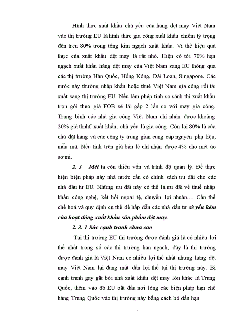 image for page Đẩy mạnh xuất khẩu sản phẩm dệt may sang thị trường EU