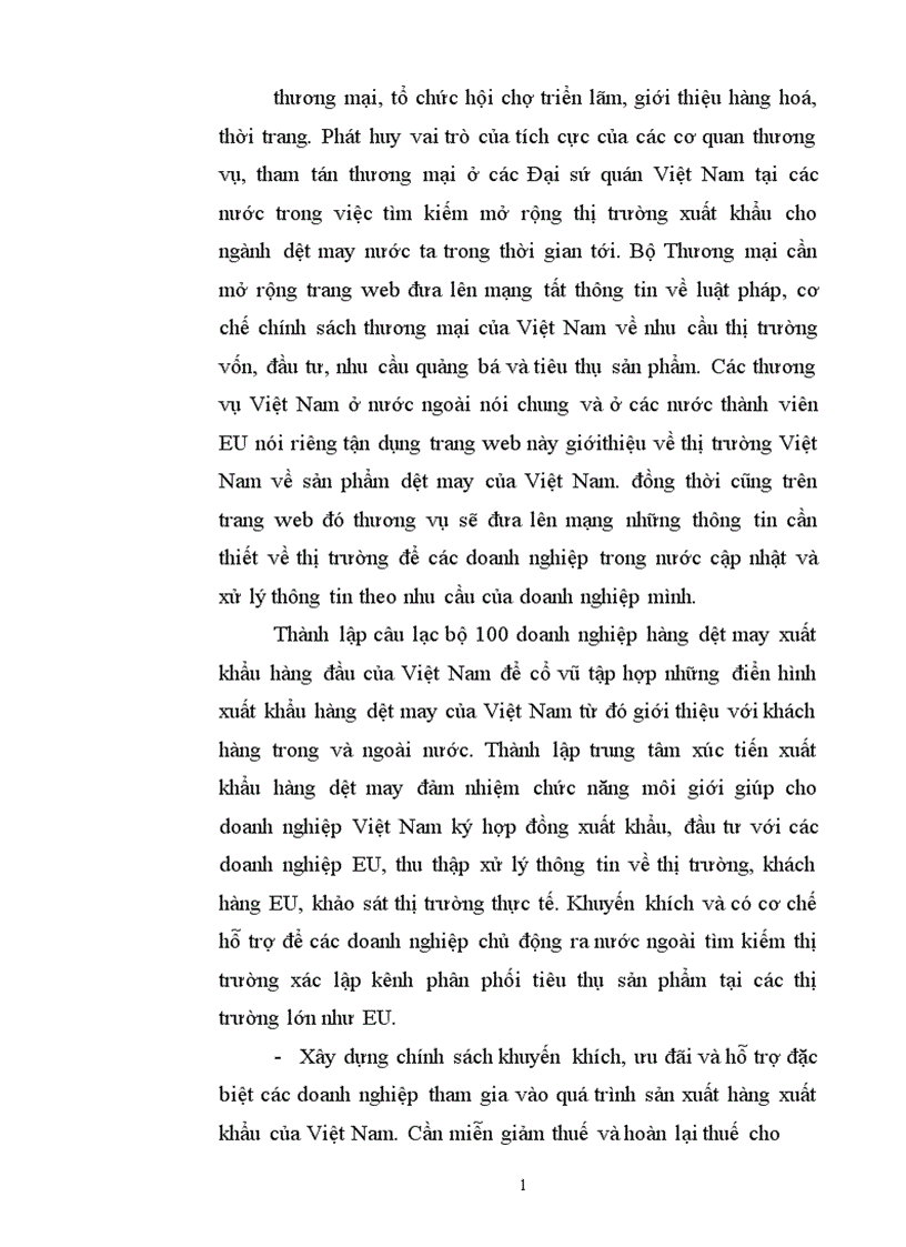 image for page Đẩy mạnh xuất khẩu sản phẩm dệt may sang thị trường EU