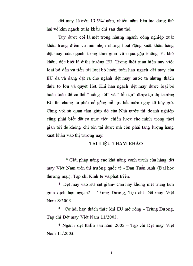 image for page Đẩy mạnh xuất khẩu sản phẩm dệt may sang thị trường EU