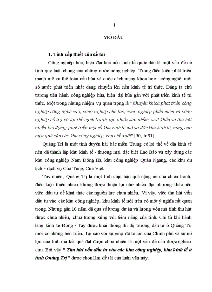 image for page Thu hút vốn đầu tư vào các khu công nghiệp khu kinh tế ở tỉnh Quảng Trị 1