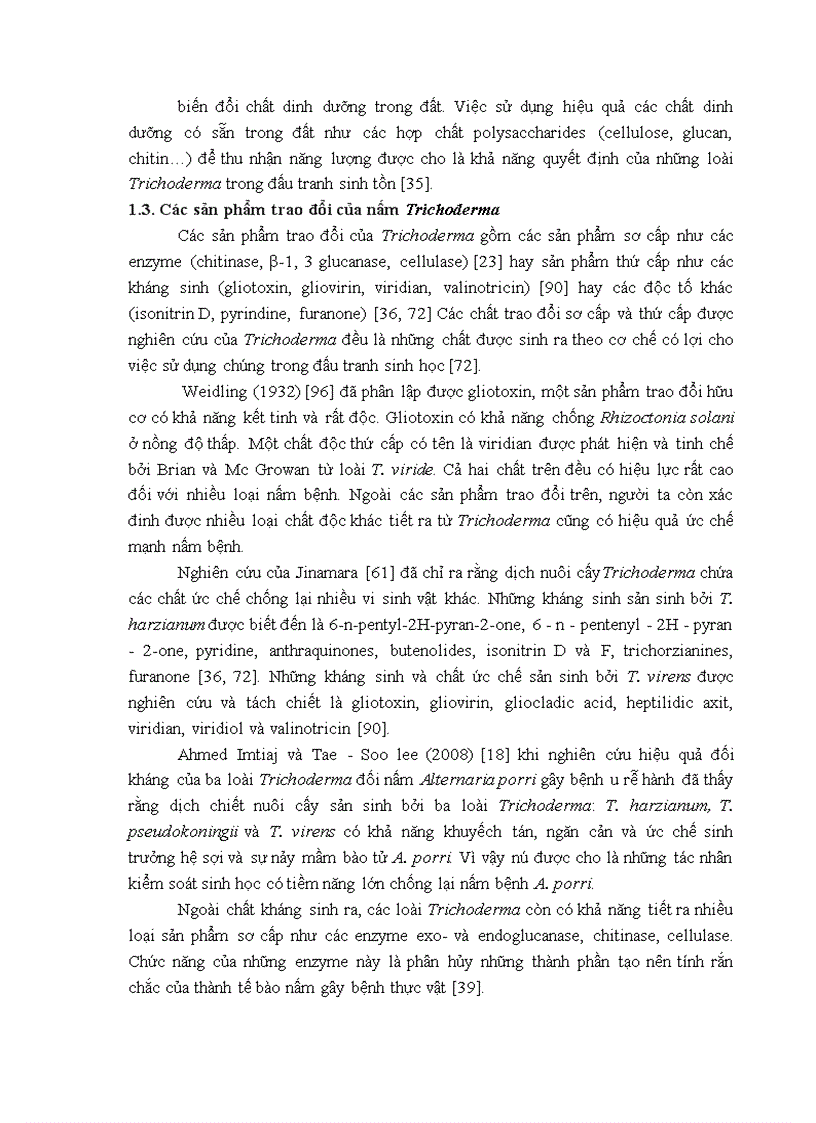 image for page Nghiên cứu khả năng đối kháng và tiềm năng ứng dụng của một số chủng Trichoderma phân lập từ RNM trên một số nấm bệnh thực vật