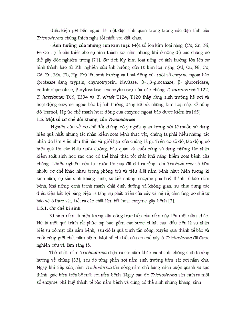 image for page Nghiên cứu khả năng đối kháng và tiềm năng ứng dụng của một số chủng Trichoderma phân lập từ RNM trên một số nấm bệnh thực vật