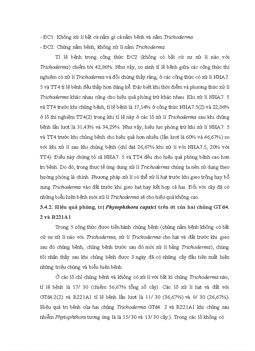 image for page Nghiên cứu khả năng đối kháng và tiềm năng ứng dụng của một số chủng Trichoderma phân lập từ RNM trên một số nấm bệnh thực vật