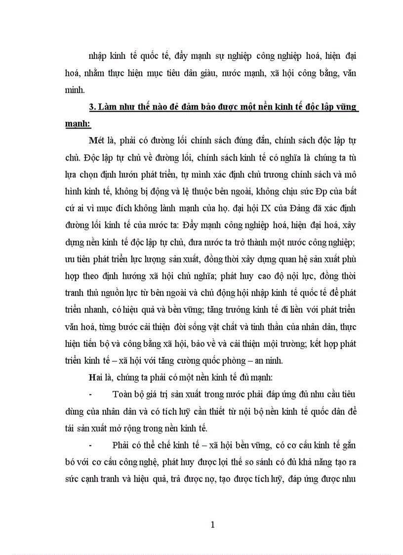 image for page Phép biện chứng về mối liên hệ phổ biến và vận dụng phân tích mối liên hệ giữa xây dựng nền kinh tế độc lập tự chủ với hội nhập kinh tế 1