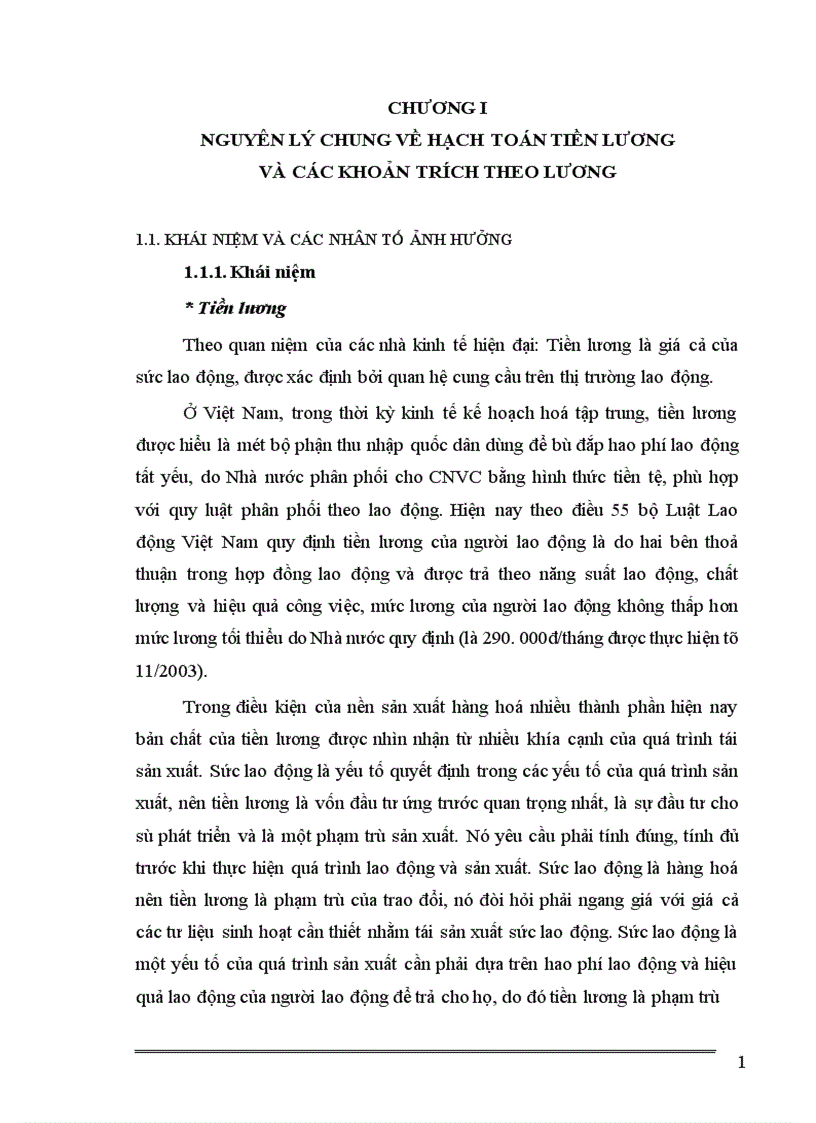 image for page Hạch toán tiền lương và các khoản trích theo lương tại Công ty cổ phần xây dựng công trình I 1