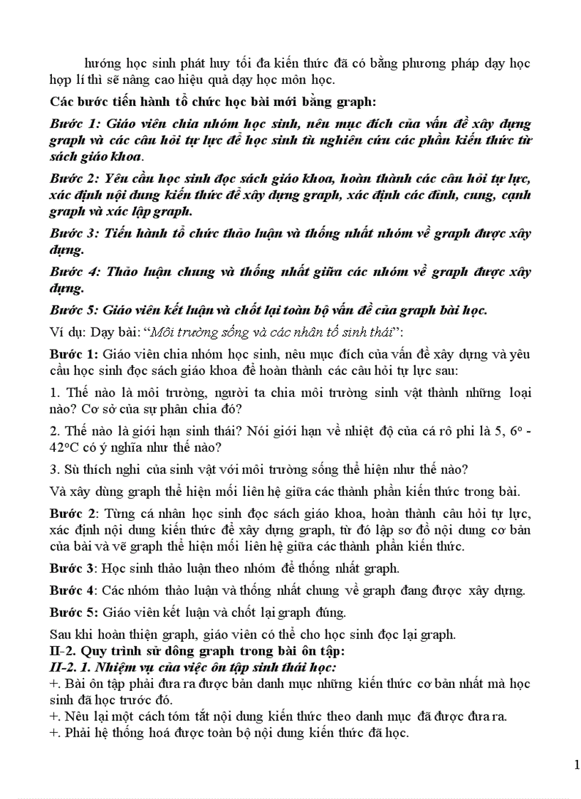 image for page sử dụng phương pháp Graph trong dạy học phần sinh thái học THPT
