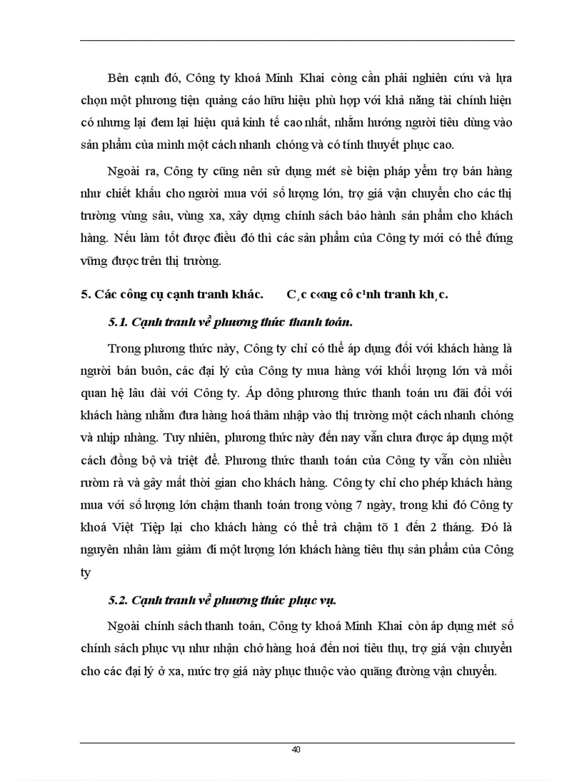 image for page Một số giải pháp để nâng cao khả năng cạnh tranh trong tiêu thụ sản phẩm của công ty khoá minh khai 1