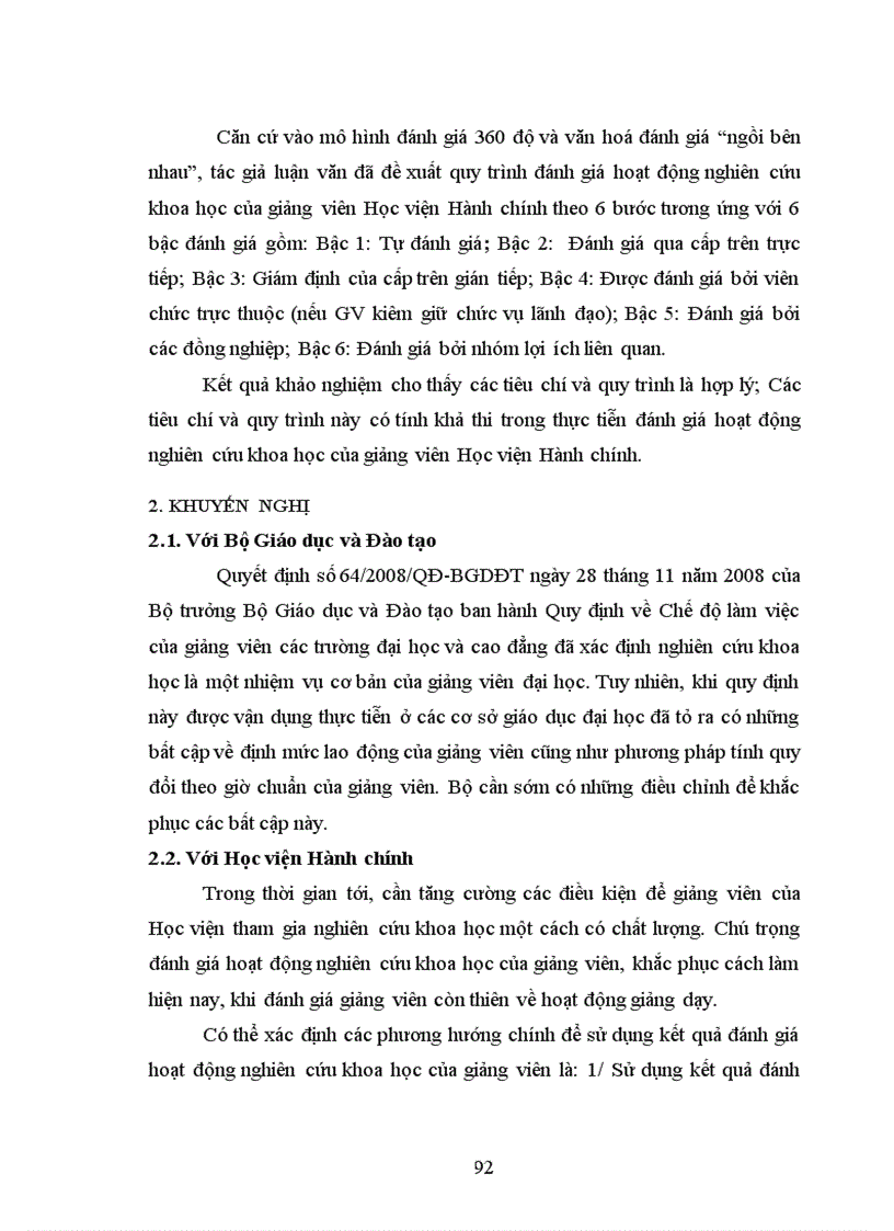 image for page Thực trạng đánh giá hoạt động nghiên cứu khoa học của giảng viên Học viện Hành chính